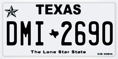 TX license plate DMI2690