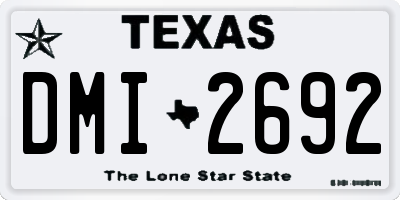 TX license plate DMI2692