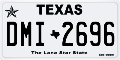 TX license plate DMI2696
