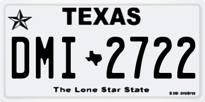 TX license plate DMI2722