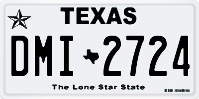 TX license plate DMI2724