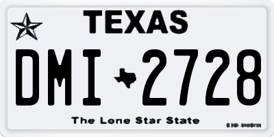 TX license plate DMI2728