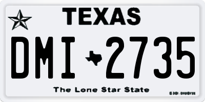 TX license plate DMI2735