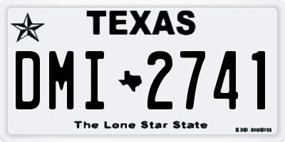 TX license plate DMI2741