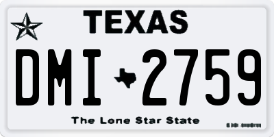 TX license plate DMI2759