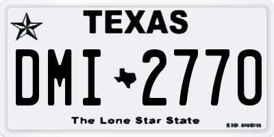 TX license plate DMI2770