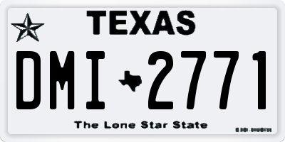 TX license plate DMI2771