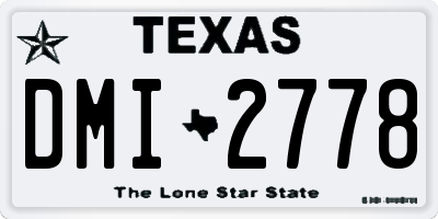 TX license plate DMI2778
