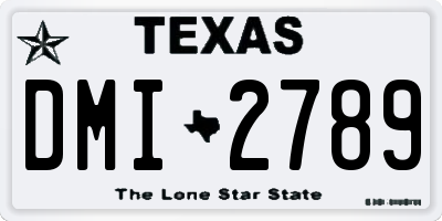 TX license plate DMI2789