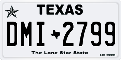 TX license plate DMI2799