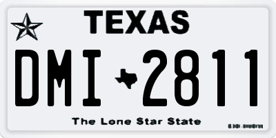 TX license plate DMI2811