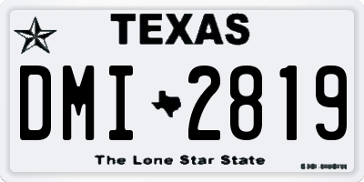 TX license plate DMI2819