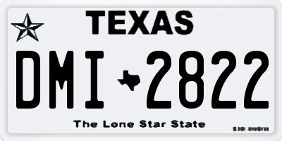 TX license plate DMI2822