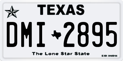 TX license plate DMI2895