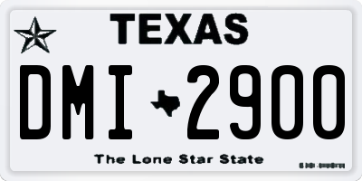 TX license plate DMI2900