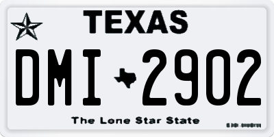 TX license plate DMI2902