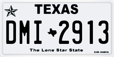 TX license plate DMI2913
