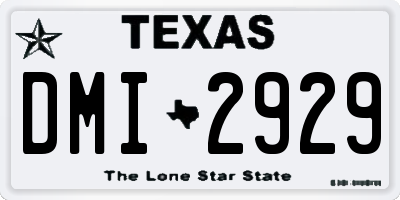 TX license plate DMI2929