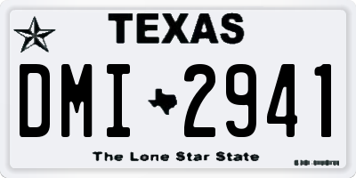 TX license plate DMI2941