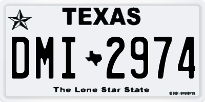TX license plate DMI2974
