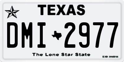 TX license plate DMI2977