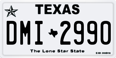 TX license plate DMI2990