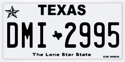 TX license plate DMI2995