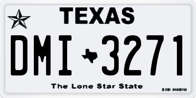 TX license plate DMI3271