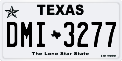TX license plate DMI3277