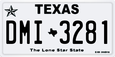 TX license plate DMI3281