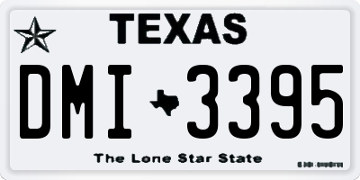 TX license plate DMI3395
