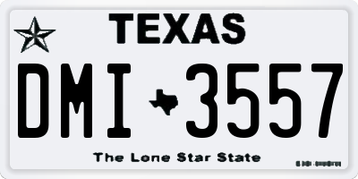 TX license plate DMI3557