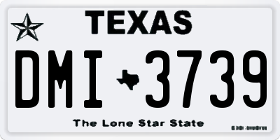 TX license plate DMI3739