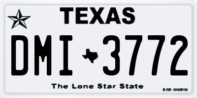 TX license plate DMI3772