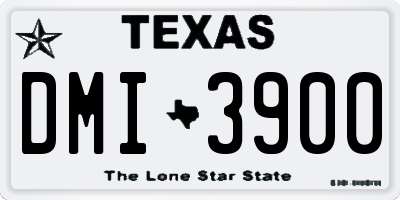 TX license plate DMI3900