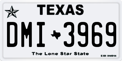 TX license plate DMI3969