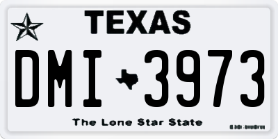 TX license plate DMI3973