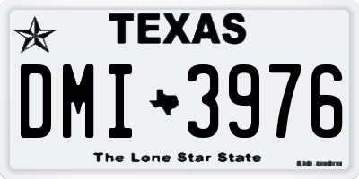 TX license plate DMI3976