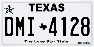 TX license plate DMI4128