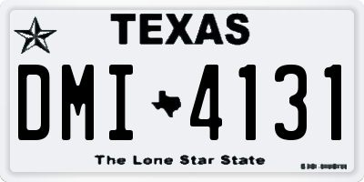 TX license plate DMI4131