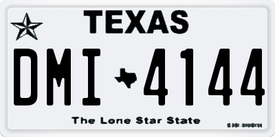 TX license plate DMI4144