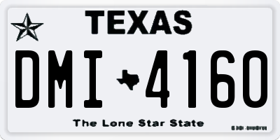 TX license plate DMI4160