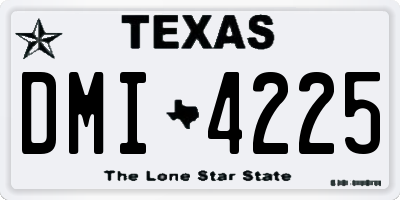 TX license plate DMI4225