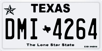 TX license plate DMI4264