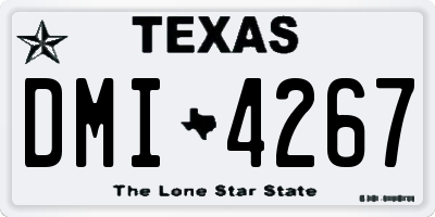 TX license plate DMI4267