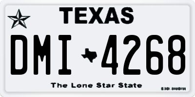 TX license plate DMI4268