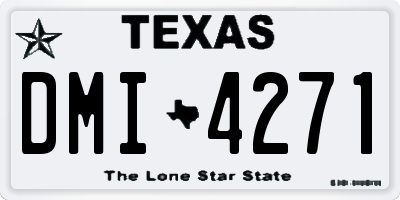 TX license plate DMI4271