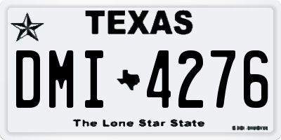 TX license plate DMI4276