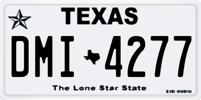 TX license plate DMI4277