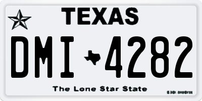 TX license plate DMI4282
